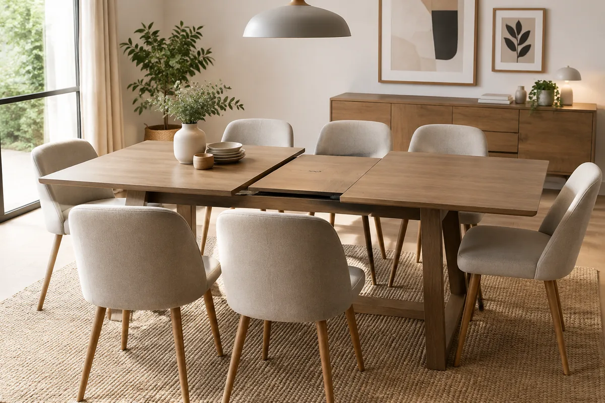 Comment choisir une table extensible pour une salle à manger de 4 à 8 personnes ?