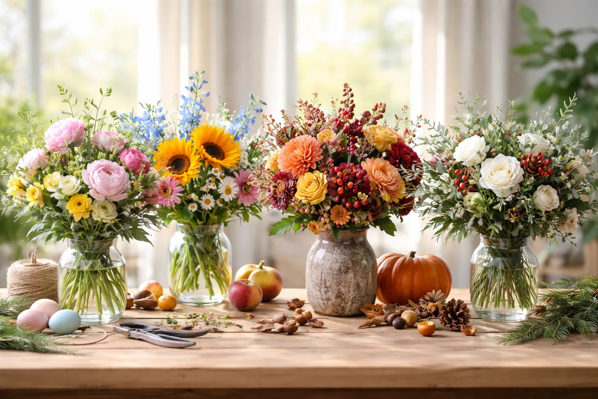 Comment réaliser des bouquets de fleurs en fonction des saisons